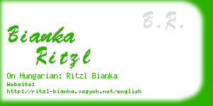 bianka ritzl business card